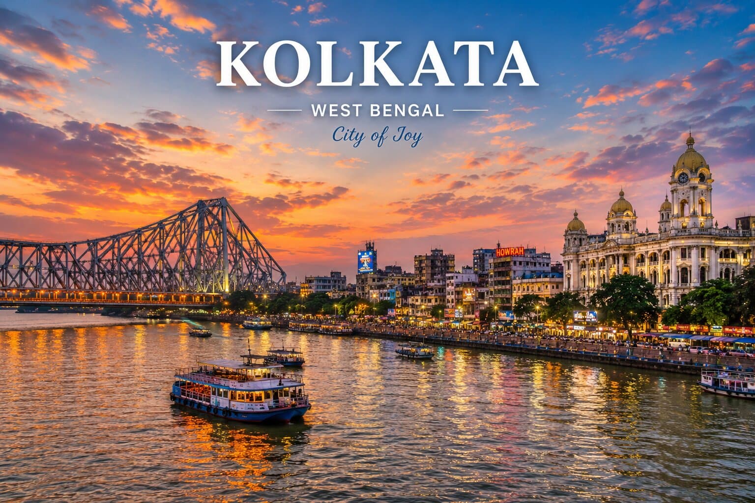 Jamshedpur to Kolkata Taxi Kolkata Howrah Bridge at sunset — book Jamshedpur to Kolkata taxi & cab, fare from ₹5499